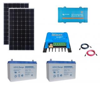 Sistem fotovoltaic Off-Grid MORE 840Wp cu invertor Victron Energy de 375VA