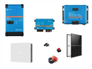 Sistem fotovoltaic on-grid   hybrid Victron Energy 5kWp cu invertor 5kVA si LiFePo4 Dyness 10kwh + sistem prindere tabla
