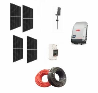 Sistem fotovoltaic Poweracu On-Grid Monofazat 3kwp cu invertor Fronius 3kw si sistem prindere pentru acoperis tabla