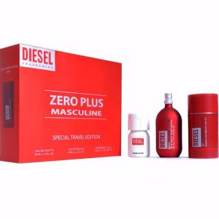 Diesel Zero Plus Men 75ml EDT + 75gr Deodorant Stick + Diesel Plus Plus 30ml EDT Set