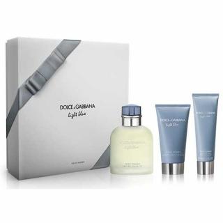 Dolce  Gabbana Light Blue 125ml EDT + 75ml After Shave Balsam + 50ml Gel de duș Set