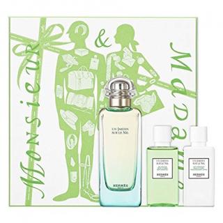 Hermes Un Jardin Sur Le Nil 100ml EDT + 40ml Loțiune de corp + 40ml Gel de duș Ii Set