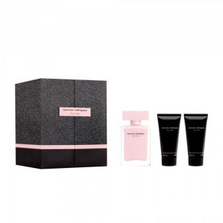 Narciso Rodriguez For Her 50ml EDP + 50ml Loțiune de corp + 50ml Gel de duș Set