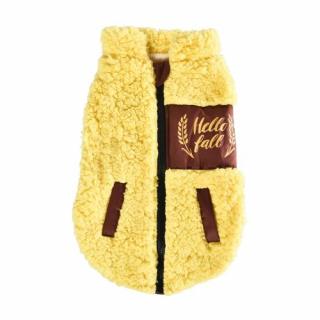 4DOG DELUXE Haina pentru Caine, Fluffy Galben, 40 cm