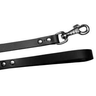 4DOG Lesa pentru Caine din Piele, Neagra, Nr. 2, 12 1100 mm