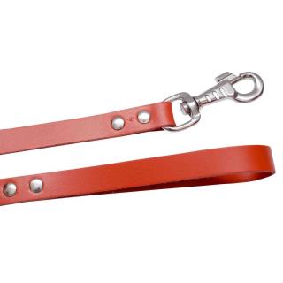 4DOG Lesa pentru Caine din Piele, Rosie, Nr. 1, 10 1100 mm