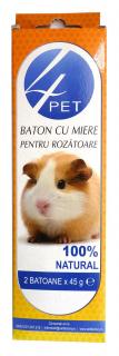 Baton Rozatoare 4PET Miere 2buc 90g