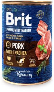 BRIT Premium by Nature, Hrana Umeda Caine Adult, Porc si Trahee, 400g