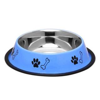 Castron 4DOG Inox Albastru Antiderapant 0,19L 10cm