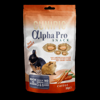 CUNIPIC Alpha Pro, snack morcov, 50g