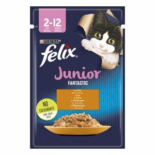 FELIX Fantastic Pachet Hrana Umeda Pisica Junior, Pui in Aspic, 26x85g