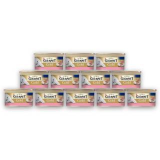 GOURMET Gold Mousse, Pachet Economic Hrana Umeda Pisica, Vita, 12x85g