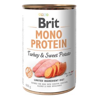 Hrana Umeda Caini BRIT Mono Protein Curcan si Cartof Dulce 400g