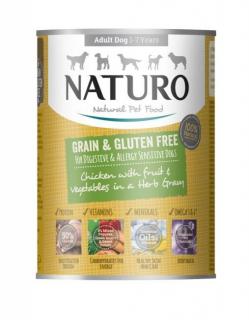 Hrana umeda Caini CAN NATURO Adult Grain  Gluten Free Chicken 390 G