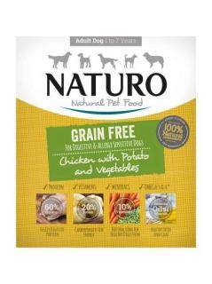 Hrana Umeda Caini NATURO Grain Free Adult Pui si Cartof 400g