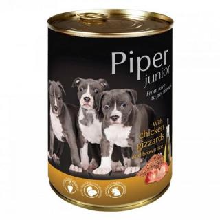 Hrana Umeda Caini PIPER Junior Stomac de Pui si Orez Brun 400g