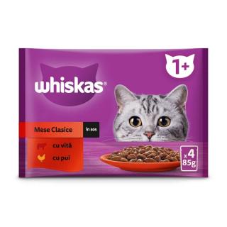 Hrana Umeda Pisici WHISKAS Selectii Clasice 4x85g (Termen redus - 23.01.2025)