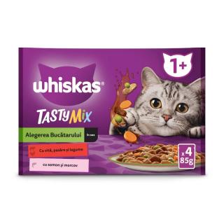 Hrana Umeda Pisici WHISKAS Tasty Mix Chef s Choice in Sos 4x85g