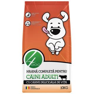 Hrana Uscata Caini 4DOG Adult cu Vita 10kg