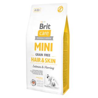 Hrana Uscata Caini BRIT Care Grain Free Mini Blana si Piele Somon si Hering 7kg