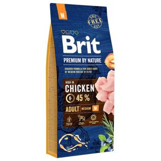 Hrana Uscata Caini BRIT PREMIUM by Nature Adult Talie Medie 15kg