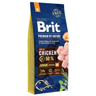 Hrana Uscata Caini BRIT Premium by Nature Medium Junior 15kg
