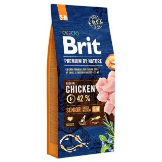 Hrana Uscata Caini BRIT Premium by Nature Mini Medium Senior 8kg