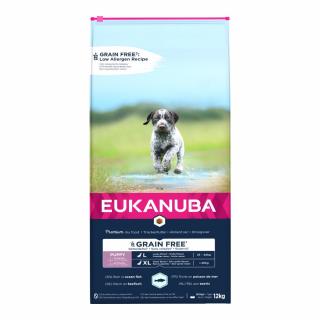 Hrana uscata Caini EUKANUBA Grain- Free Puppy Large Breed Ocean Fish 12kg