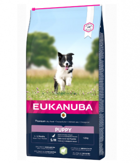 Hrana uscata Caini EUKANUBA Puppy Small  Medium Breeds Lamb  Rice 12kg