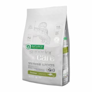 Hrana Uscata Caini NATURE S PROTECTION Superior Care White Dogs Fish Junior Small  Mini 10 KG