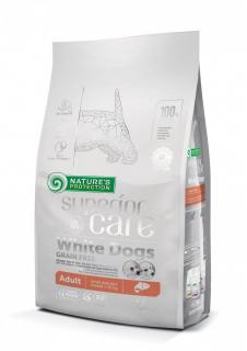 Hrana Uscata Caini NATURE S PROTECTION Superior Care White Dogs Salmon Adult Small  Mini 1,5 KG