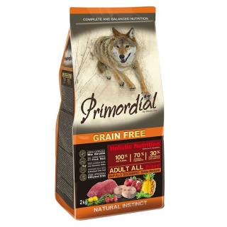 Hrana Uscata Caini PRIMORDIAL Holistic Grain-Free Adult cu Carne de Bivol si Macrou 12kg