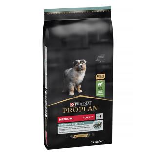 Hrana Uscata Caini PRO PLAN Puppy Mediu Sensitive Digestion Miel si Orez 12kg