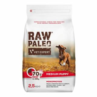 Hrana Uscata Caini RAW PALEO Medium Puppy Vita 2,5kg