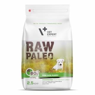 Hrana Uscata Caini RAW PALEO Mini Puppy Curcan 2,5kg (Termen redus - 24.10.2024)