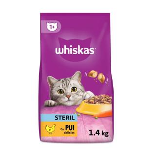 Hrana Uscata Pisici WHISKAS Adult Sterilizat Pui 1,4kg