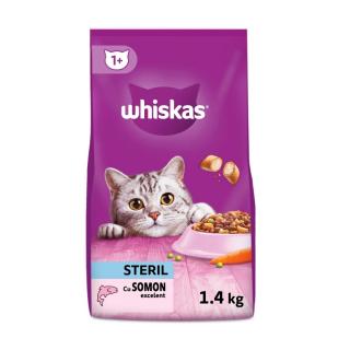 Hrana Uscata Pisici WHISKAS Adult Sterilizat Somon 1,4kg