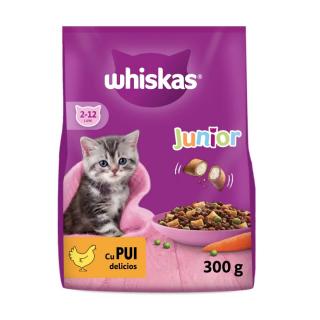 Hrana Uscata Pisici WHISKAS Kitten Pui 300g (Termen redus - 06.06.2025)