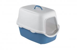 Litiera Acoperita STEFANPLAST Cathy, Nordic Sky  White, 56x40x40 cm