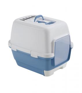Litiera Acoperita STEFANPLAST Clever  Smart, Nordic Sky  White, 58x45x48 cm