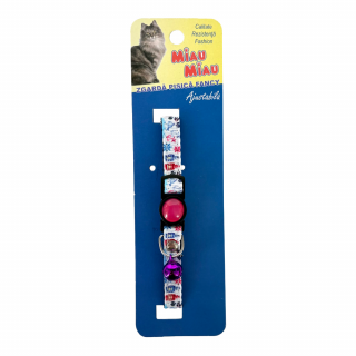 MIAU MIAU Zgarda pentru Pisica, Fancy Mov, 32 cm