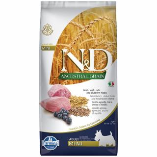 ND Ancestral Grain, Hrana Uscata Caine Adult, Talie Mica, Miel si Afine, 7kg