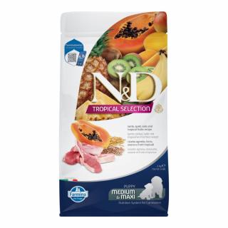 ND Tropical Selection, Hrana Uscata Caine Junior, Talie Medie Mare, Miel si Fructe Tropicale, 2kg