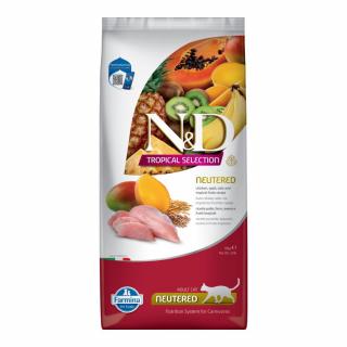 ND Tropical Selection, Hrana Uscata Pisica Adult, Sterilizata, Pui si Fructe Tropicale, 10kg