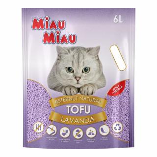 Nisip Pisici MIAU MIAU Tofu Lavanda 6L