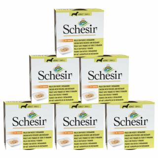 Pachet conserve Caini Schesir Adult Small Pui si Cartofi 6x85g