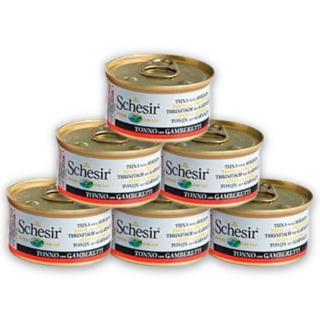 Pachet Conserve SCHESIR Cat Ton si Creveti 6x85g