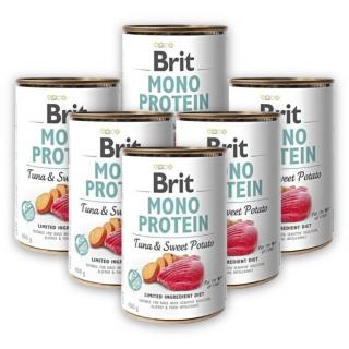 Pachet Economic Hrana Umeda Caini BRIT MONO PROTEIN TunaSweet Potato 6x400g