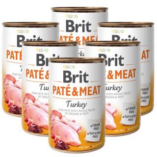 Pachet Economic Hrana Umeda Caini BRIT PateMeat Curcan 6x400g