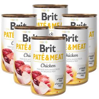 Pachet Economic Hrana Umeda Caini BRIT PateMeat Pui 6x400g